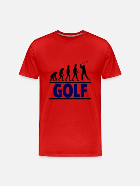 Golf Évolution Sport Swing - T-shirt bio Premium Homme - rouge