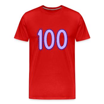 ALLES GUTE ZUM GEBURTSTAG. ALLES GUTE ZUM GEBURTSTAG. JAHRESTAG. - Männer Premium Bio T-Shirt - Rot - Vorne - Damien (186cm)