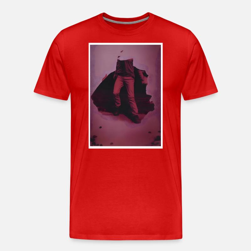 Run - Männer Premium Bio T-Shirt - Rot