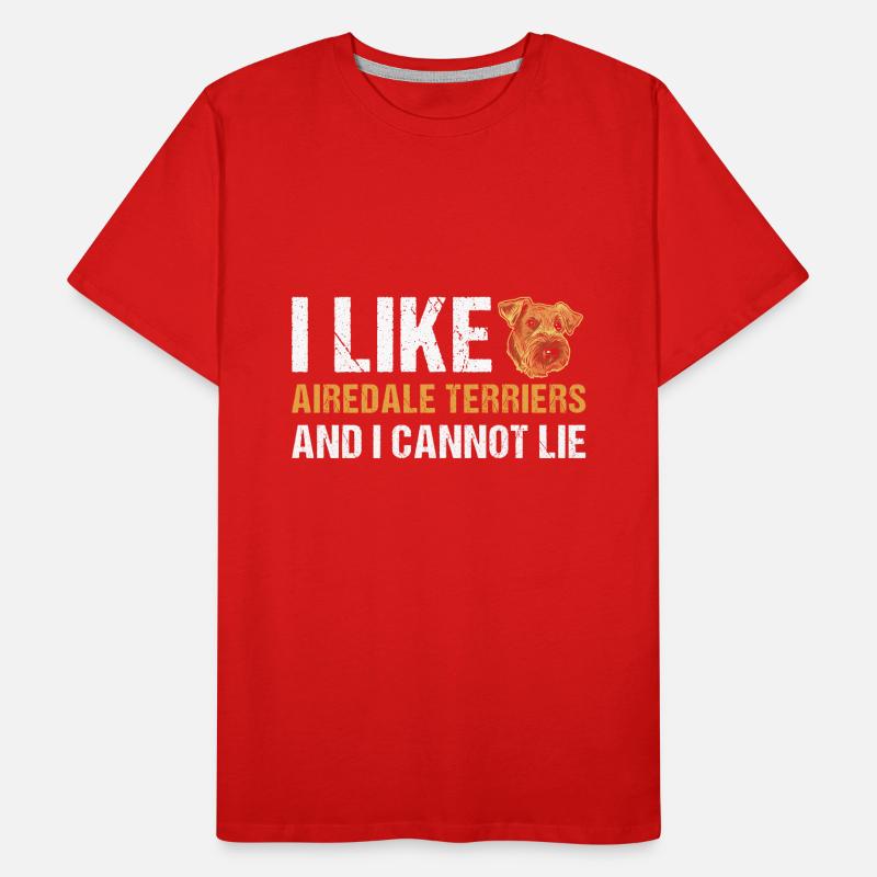 I Like Airedale Terrier And I Cannot Lie Männer Premium Bio T-Shirt