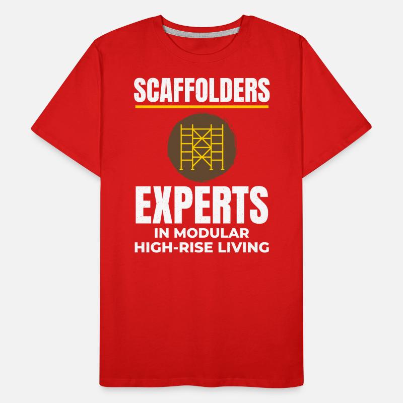 Scaffolder Scaffold Builder Scaffolding Platform Men's Premium Organic T-Shirt