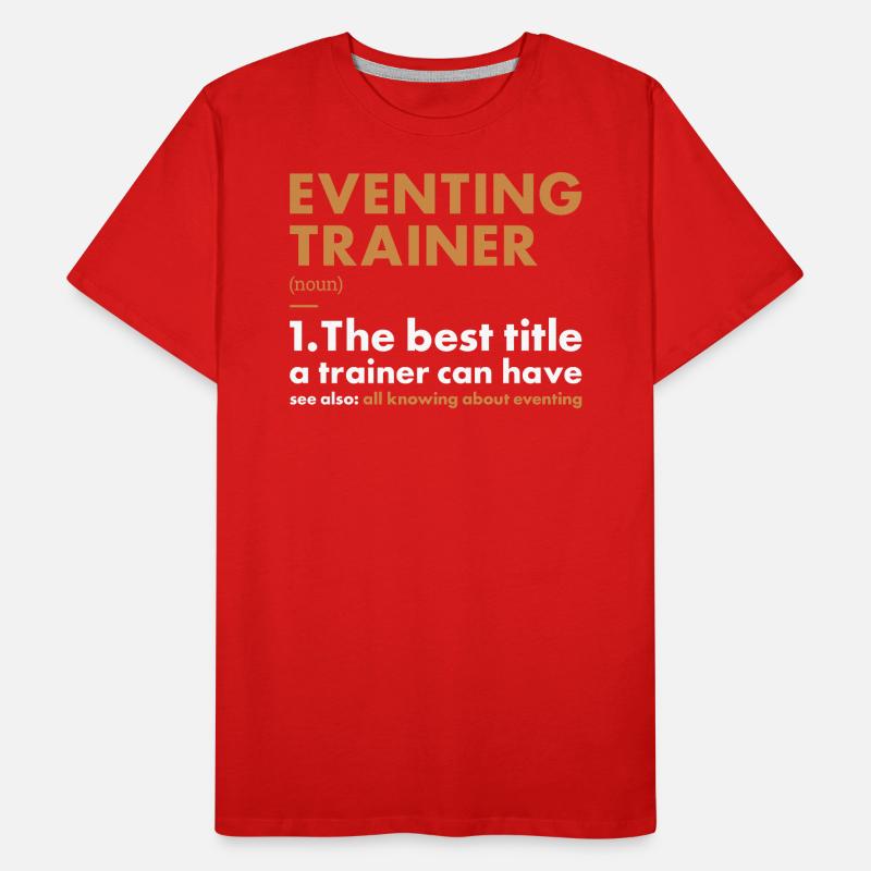 Définition du cavalier Définition Concours complet T-shirt bio Premium Homme