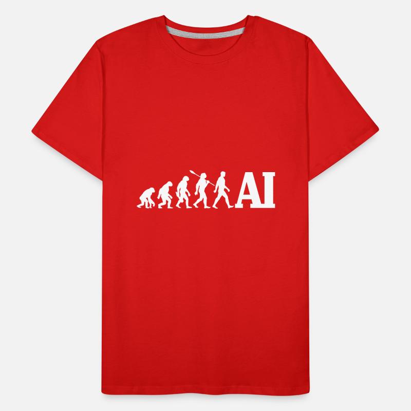 Evolution - Artificial Intelligence - AI Men's Premium Organic T-Shirt
