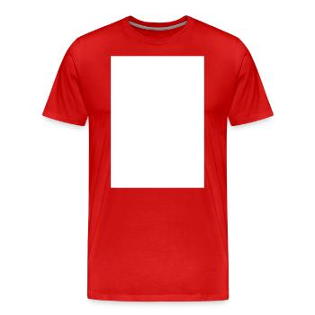 Rechteck Vektor Viereck vertikal hochkant - Männer Premium Bio T-Shirt - Rot - Vorne - Damien (186cm)