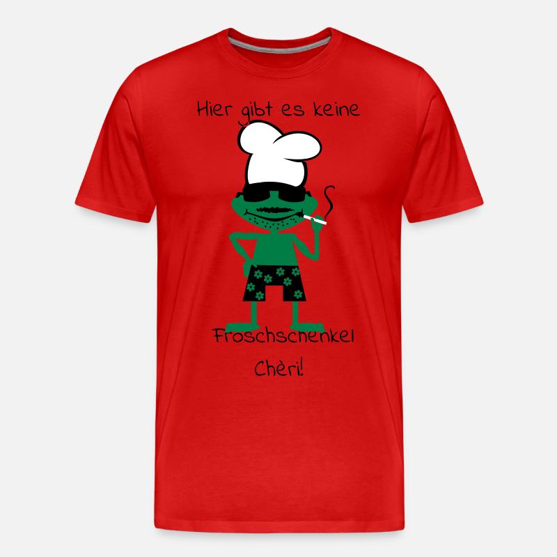 Kochfrosch - Männer Premium Bio T-Shirt - Rot