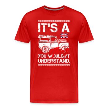 C’est une chose que vous ne comprendriez pas - T-shirt bio Premium Homme - rouge - Devant - Damien (186cm)