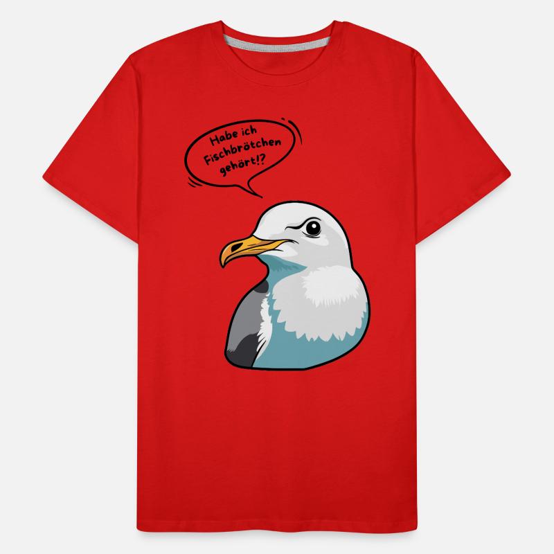 Fischbrötchen - Möwe Nordsee Maritim Männer Premium Bio T-Shirt