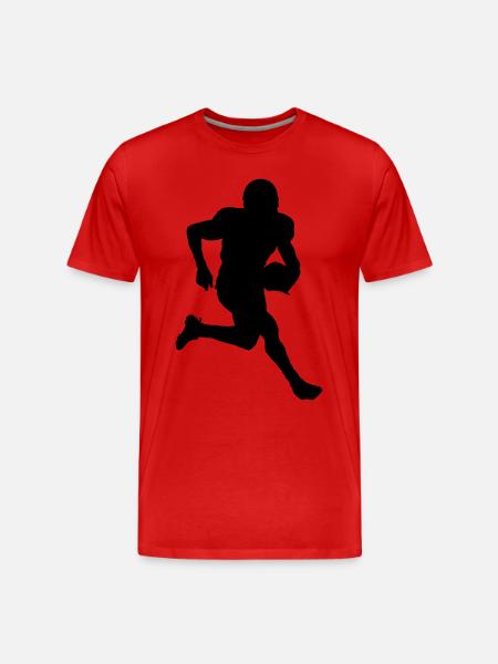 American Football - Männer Premium Bio T-Shirt - Rot