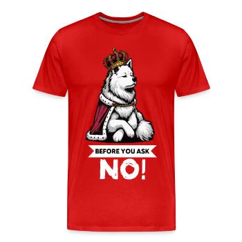 Avant de demander Berger Blanc Berger Berger - T-shirt bio Premium Homme - rouge - Devant - Damien (186cm)