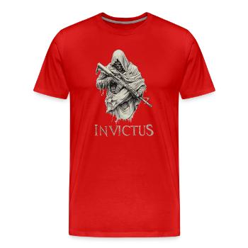 Reaper AR15 Invictus - Männer Premium Bio T-Shirt - Rot - Vorne - Damien (186cm)