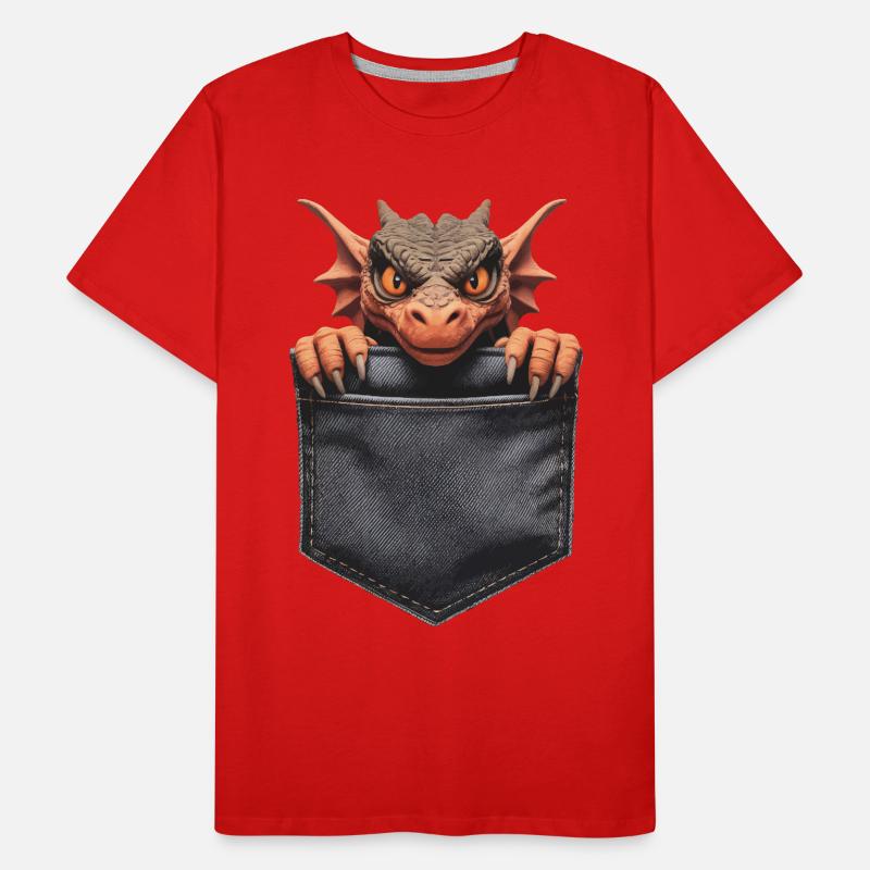Drachen Männer Premium Bio T-Shirt