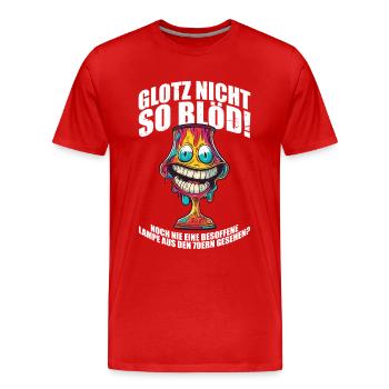 Besoffene Lampe aus den 70ern Lustiges - Männer Premium Bio T-Shirt - Rot - Vorne - Damien (186cm)