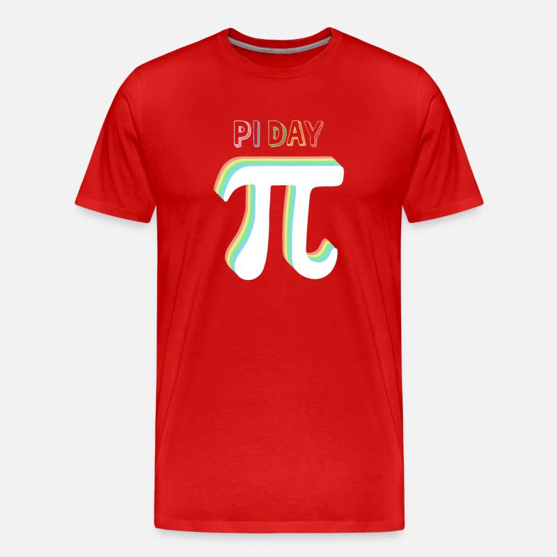 Math Pi-Symbol Pi - Männer Premium Bio T-Shirt - Rot
