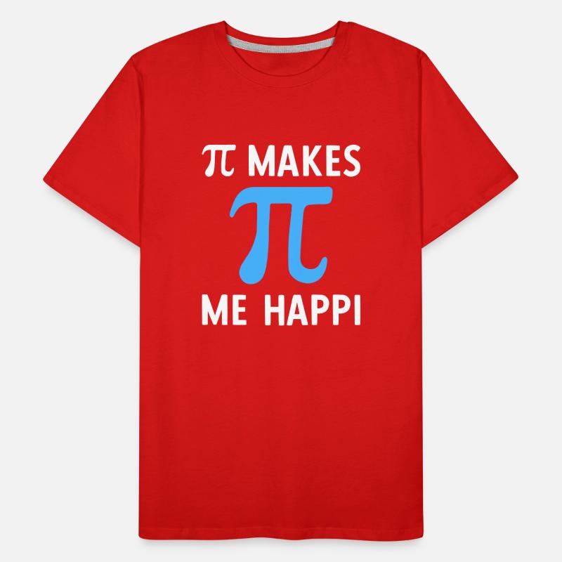 Math Pi me rend heureux Pi T-shirt bio Premium Homme