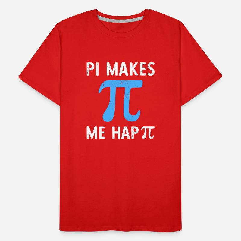 Math Pi me rend heureux Pi T-shirt bio Premium Homme