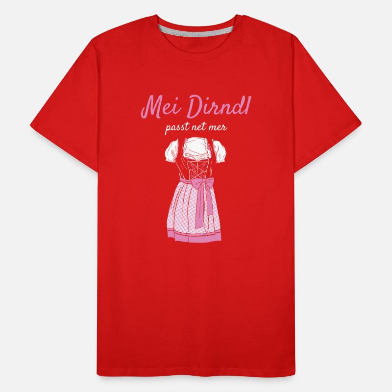 Volksfest mei dirndl fits net mer dirndl remplacement T-shirt bio Premium Homme