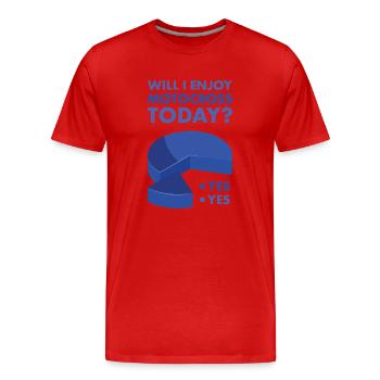 Sport Will I Conduire Motocross - T-shirt bio Premium Homme - rouge - Devant - Damien (186cm)