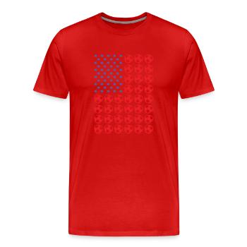 Sport Us Flag Football - T-shirt bio Premium Homme - rouge - Devant - Damien (186cm)