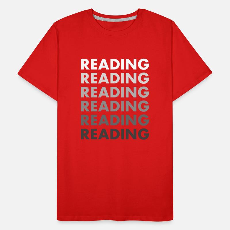 Reader Reading Men's Premium Organic T-Shirt