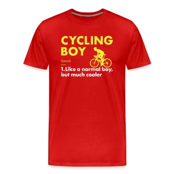 Sport Boy Cycling - Männer Premium Bio T-Shirt - Rot - Vorne - Damien (186cm)