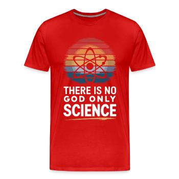 Atheismus Atheist Anti-Religion Agnostiker - Männer Premium Bio T-Shirt - Rot - Vorne - Damien (186cm)