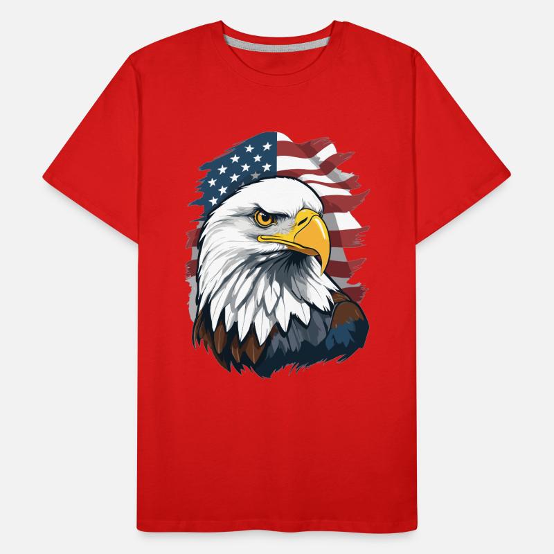 Bald eagle Men's Premium Organic T-Shirt