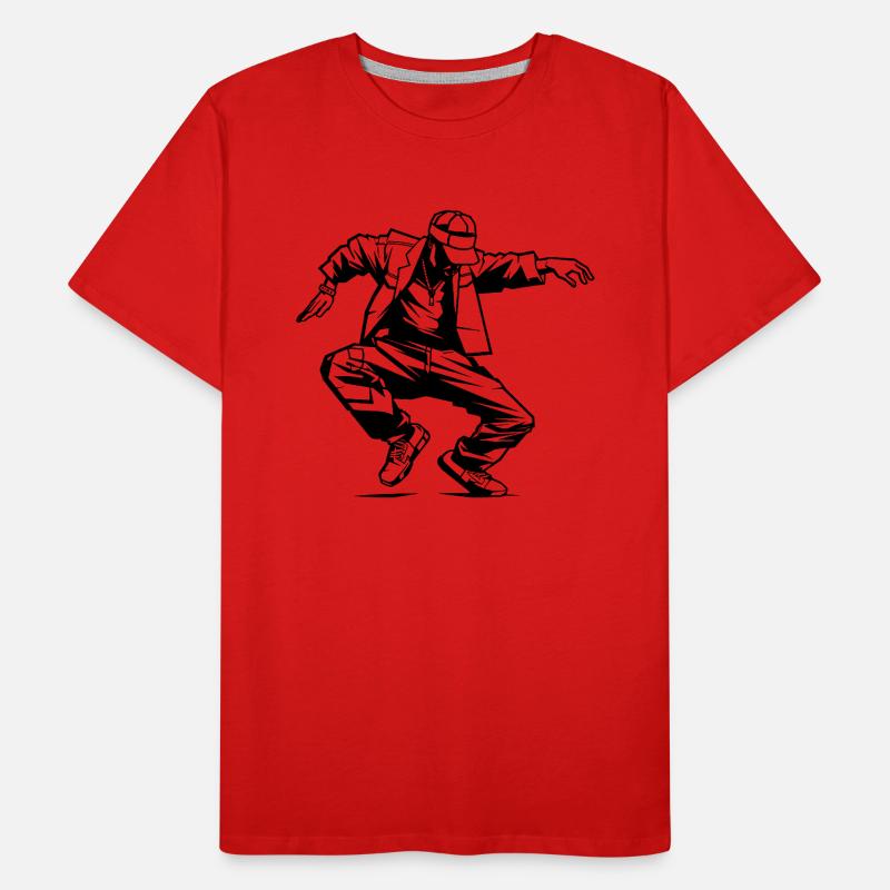 Dessin de breakdancer T-shirt bio Premium Homme
