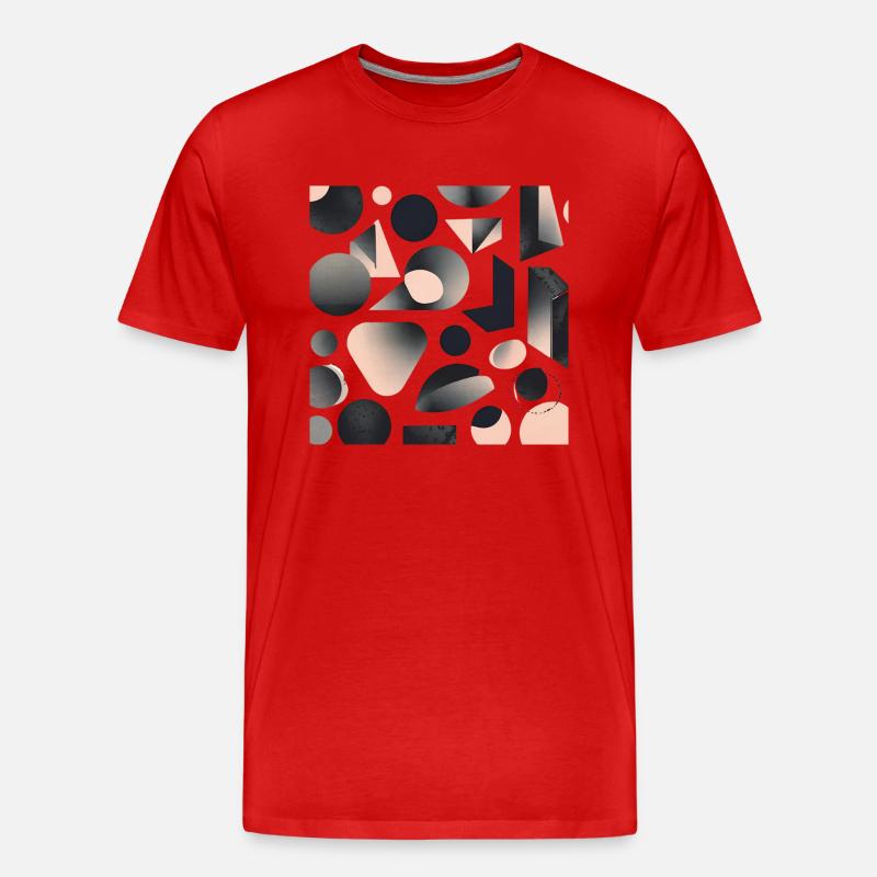 Traummuster 22 - Männer Premium Bio T-Shirt - Rot
