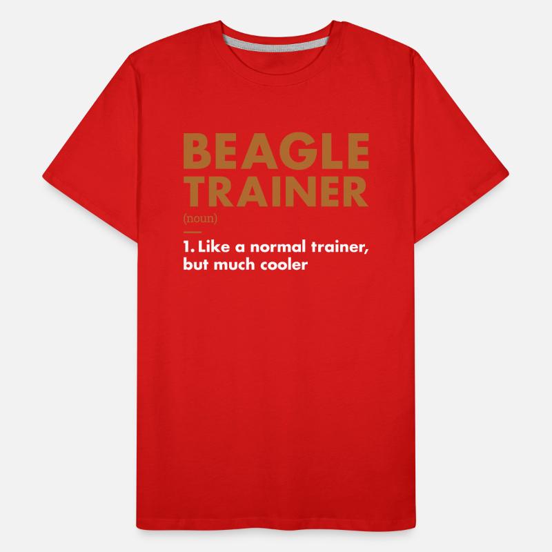 Beagle Trainer Definiton Männer Premium Bio T-Shirt