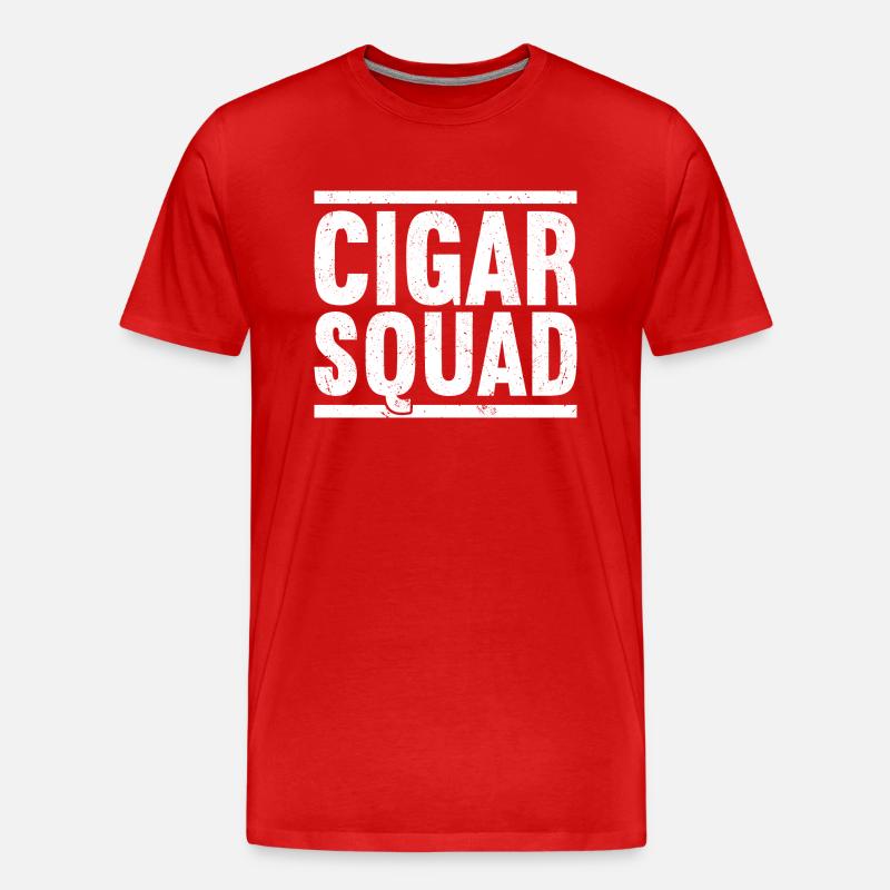 Cigar Squad - Männer Premium Bio T-Shirt - Rot