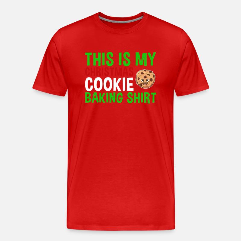 Cuisson des biscuits de Noël Cuisson des biscuits - T-shirt bio Premium Homme - rouge
