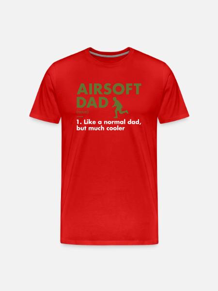Sport Dad Definition Airsoft - Men's Premium Organic T-Shirt - red