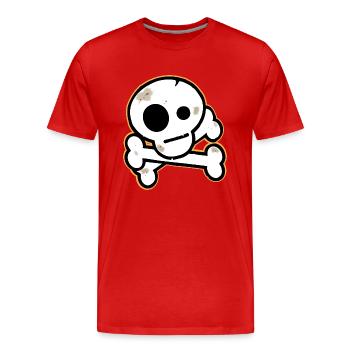 GaGaz pirate - Men's Premium Organic T-Shirt - red - Front - Damien (186cm)