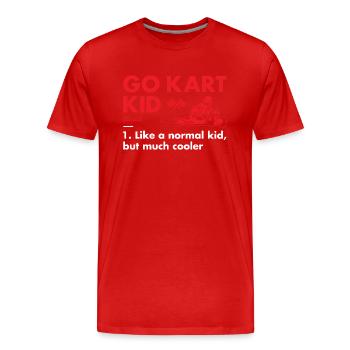 Sport Kid Definition Go Kart - Männer Premium Bio T-Shirt - Rot - Vorne - Damien (186cm)