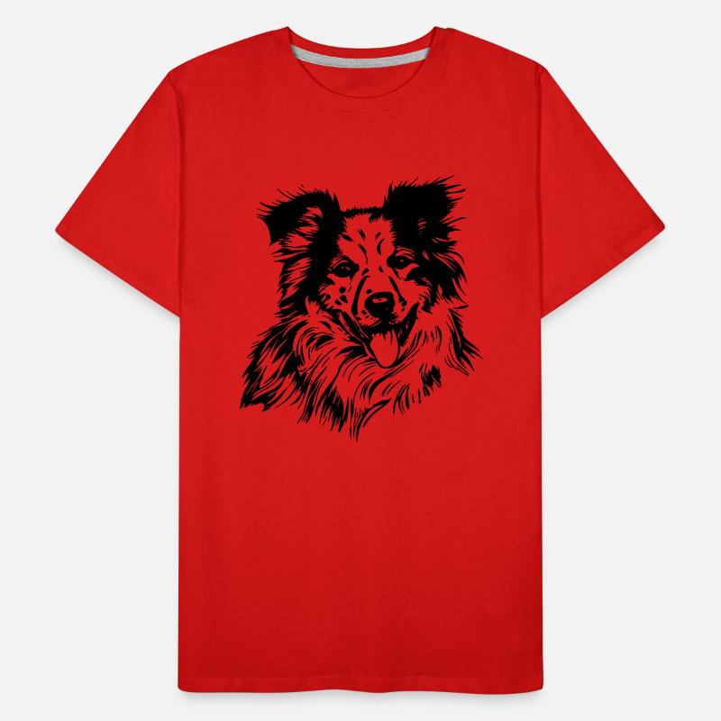 Aussie Australian Shepherd Men's Premium Organic T-Shirt
