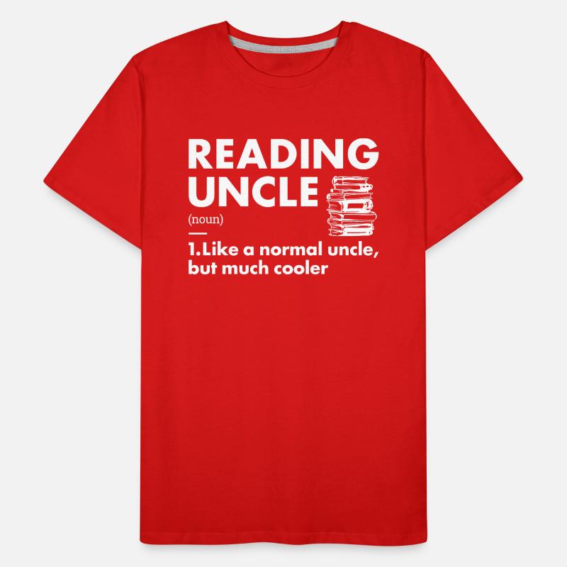 Reader Uncle Definition Reading Men's Premium Organic T-Shirt
