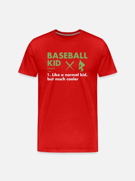 Sport Kid Definition Baseball - Men's Premium Organic T-Shirt - red