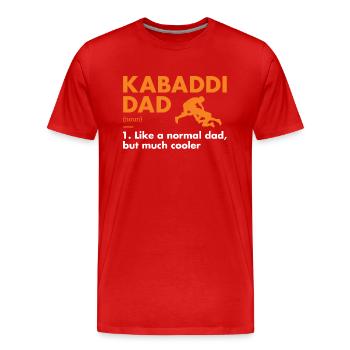 Sport Dad Definition Kabaddi - Men's Premium Organic T-Shirt - red - Front - Damien (186cm)