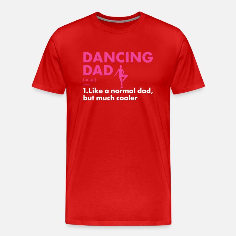 Dancer Dad Definition Dancing - Men's Premium Organic T-Shirt - red