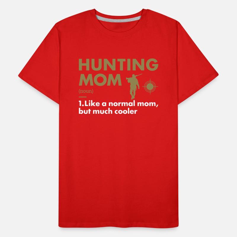 Hunter Mom Definition Hunting Männer Premium Bio T-Shirt