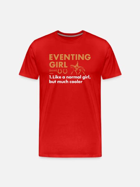 Rider Girl Definition Eventing - Men's Premium Organic T-Shirt - red