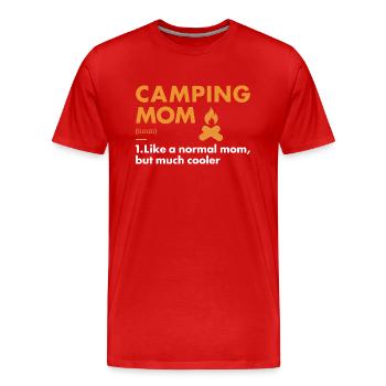 Camper Mom Definition Camping - Men's Premium Organic T-Shirt - red - Front - Damien (186cm)
