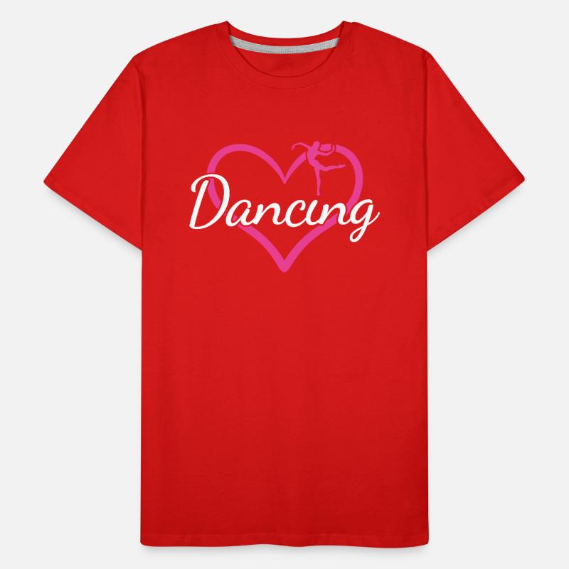 Dancer Heart Dancing Men's Premium Organic T-Shirt