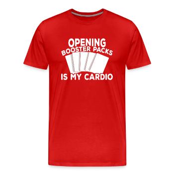 Jeu de cartes à collectionner - T-shirt bio Premium Homme - rouge - Devant - Damien (186cm)
