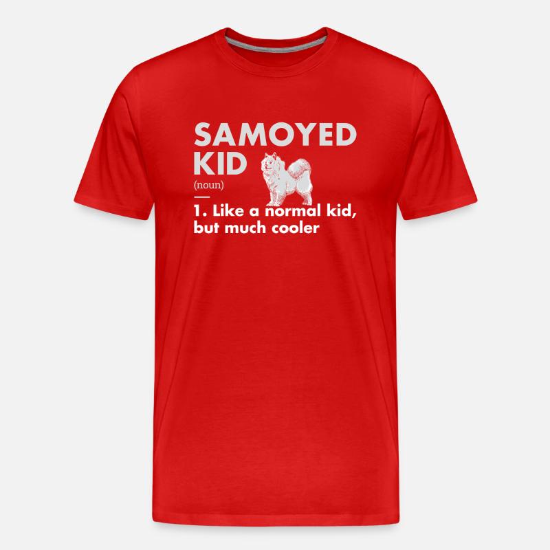Samoyed Kid Definition - Männer Premium Bio T-Shirt - Rot
