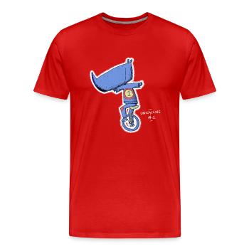 Rhino Einrad - Einrad # 1 - Männer Premium Bio T-Shirt - Rot - Vorne - Damien (186cm)
