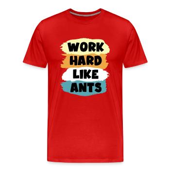 ant ant friends cool ant saying ant - Men's Premium Organic T-Shirt - red - Front - Damien (186cm)