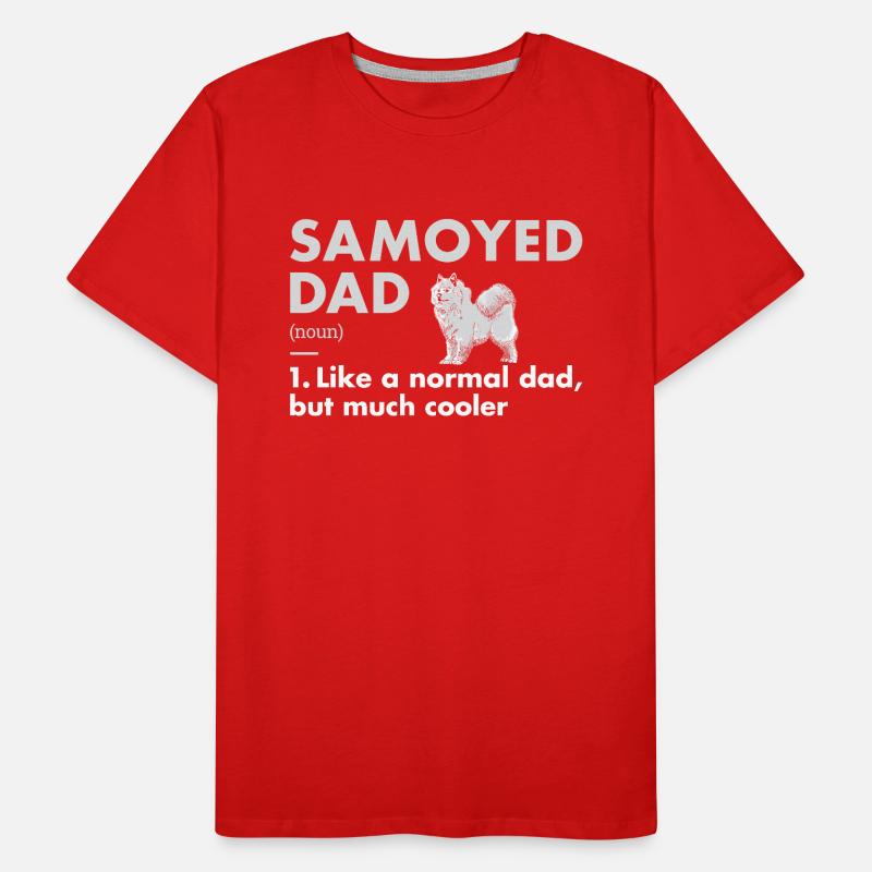 Samoyed Dad Definition Men's Premium Organic T-Shirt