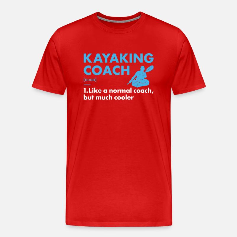 Kayaker Coach Definition Kayaking - Männer Premium Bio T-Shirt - Rot