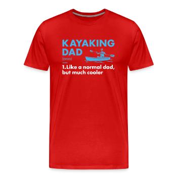 Kayakiste Papa Définition Kayak - T-shirt bio Premium Homme - rouge - Devant - Damien (186cm)
